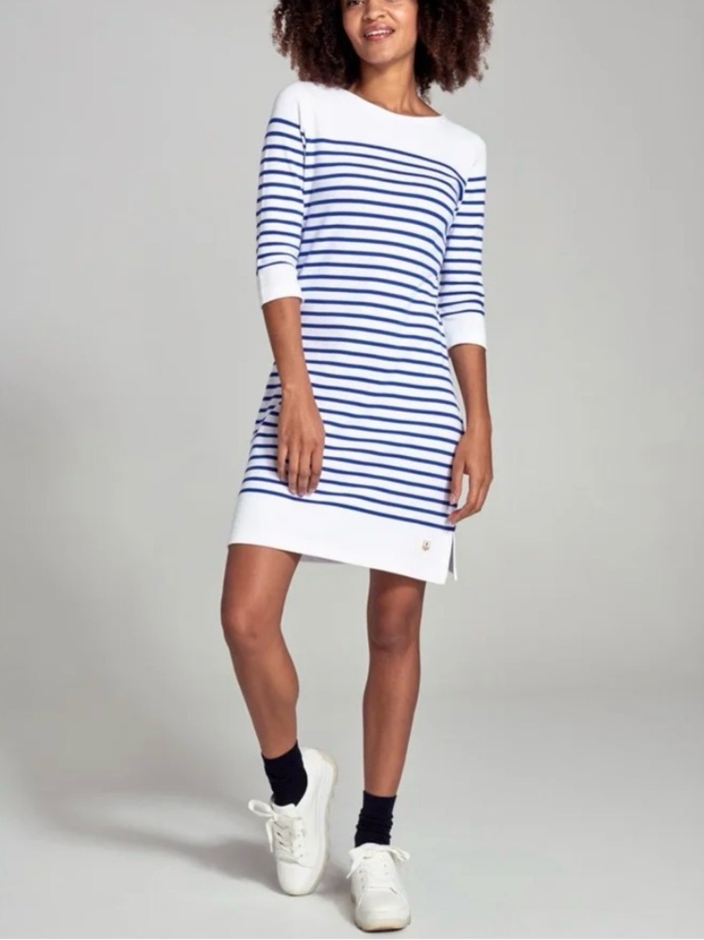 Armor Lux, Tudy Cotton Knit Breton Stripe Dress sz 0 - Picture 3 of 10